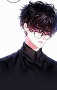 Image result for Anime Boy with Glasses and Flower