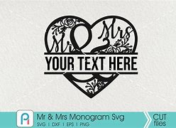 Image result for mr and mrs monogram svg