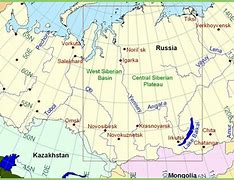 Image result for Siberia River Map