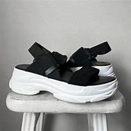 Image result for Black and White Platform Sandals