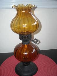 Image result for Amber Glass Oil Lamp