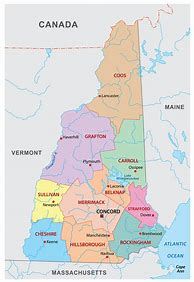 Image result for New Hampshire State Map