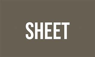 Image result for What Is a Sheet