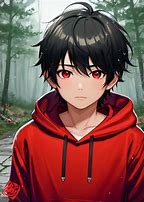 Image result for Anime Boy in Red Hoodie