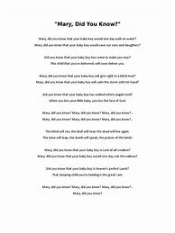 Image result for Mary Did You Know Gospel Song Lyrics