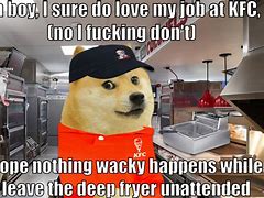 Image result for Doge Meme PFP KFC