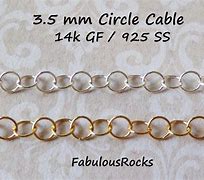 Image result for Cable Circle Gold Chain