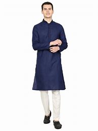 Image result for Navy Blue Nachiket Kurta