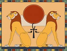 Image result for Aker Deity Lions