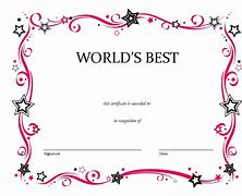 Image result for Blank Certificate Forms Free