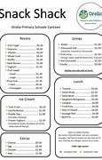 Image result for The Pond's High School Canteen Menu