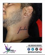 Image result for Neck Tattoo Lettering