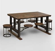 Image result for Industrial-Style Dining Table