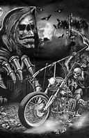 Image result for Biker Skull Art