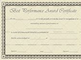 Image result for Best Performance Award Certificate