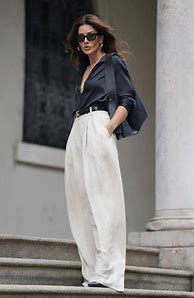 Image result for White Shirt Black Pants