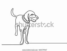 Image result for Continuous Line Drawing Dog