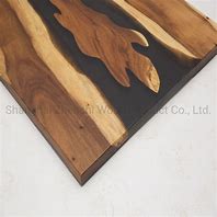 Image result for Resin Solid Wood Table