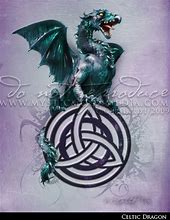 Image result for Simple Celtic Dragon