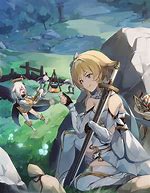 Image result for Genshin Impact Lumine and Aether Fan Art