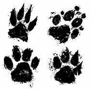 Image result for Grunge Paw Print Clip Art