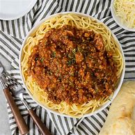 Image result for Spaghetti Meat Sauce