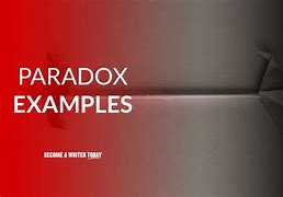 Image result for Paradox Sample