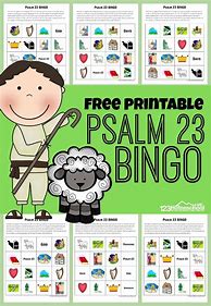 Image result for Psalm 23 Bingo