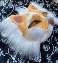 Image result for Cute Yellow Cat Mask