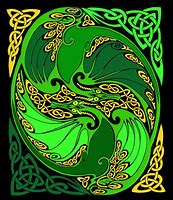 Image result for Irish Celtic Dragon