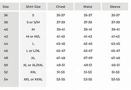 Image result for Suit Size Chart