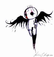 Image result for Gothic Emo Angel Drawing