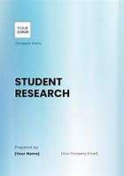 Image result for Student Research Template