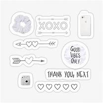 Image result for Aesthetic Blue and White Stickers Word