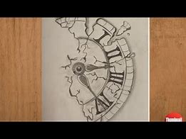 Image result for Broken Clock Ink Drawing