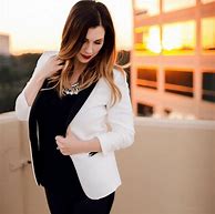 Image result for White Leather Blazer