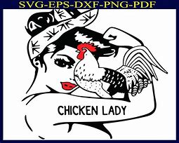 Image result for Chicken Lady SVG