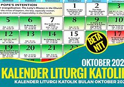 Image result for Kalender Liturgi Iman Katolik