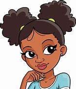 Image result for Black Cartoon Girl with Bob