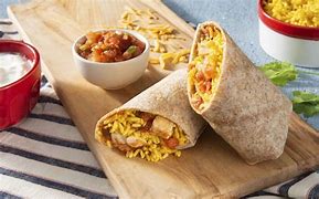 Image result for Chicken Curry Burrito