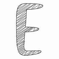 Image result for Letter E Sketch