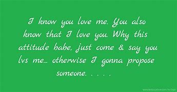 Image result for I Know I Love You Lyrics