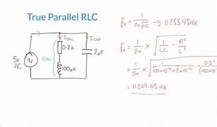 Image result for Parrallel Underdamed RLC