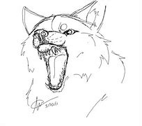 Image result for Wolf Teeth Drawing Feral