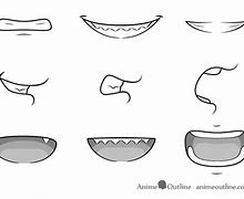 Image result for Anime Mouth Language Drawing