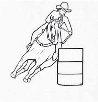 Image result for Lady Barrel Racer Line Drawing