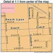 Image result for Lyon Michigan Map