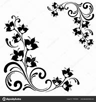 Image result for Floral Design Black White