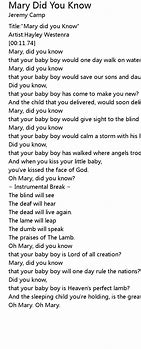 Image result for Mary Did You Know Gospel Song Lyrics