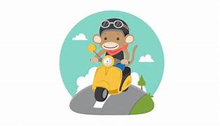 Image result for Monkey Riding a Motorcycle Pixel Art